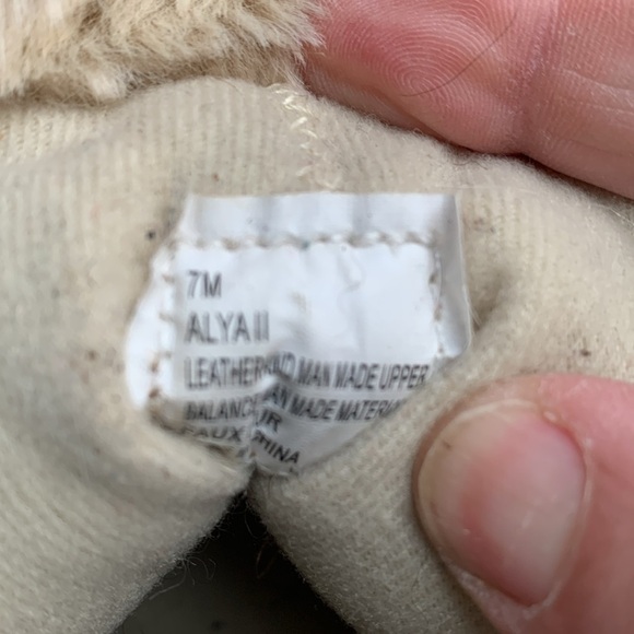 Boots - Leather and man made upper balance material with faux fur in box 32 - Picture 7 of 7